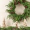 Glitzhome® 24"D Christmas Greenery PE Cedar Wreath with Red Berries